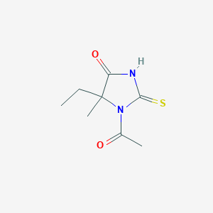 1-Acetyl-5-ethyl-5-methyl-2-sulfanylideneimidazolidin-4-one