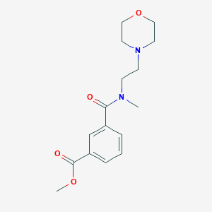 molecular formula C16H22N2O4 B8722424 Methyl 3-(methyl(2-morpholinoethyl)carbamoyl)benzoate 