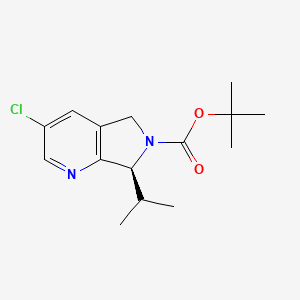 tert-butyl (S)-3-chloro-7-isopropyl-5,7-dihydro-6H-pyrrolo[3,4-b]pyridine-6-carboxylate
