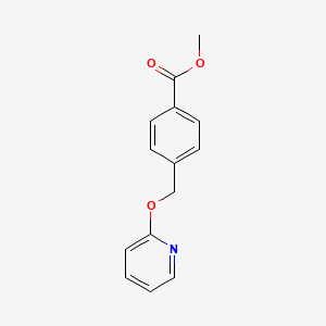 molecular formula C14H13NO3 B8722498 Methyl 4-[(pyridin-2-yloxy)methyl]benzoate 