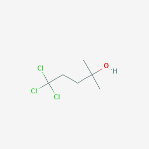 molecular formula C6H11Cl3O B8722620 5,5,5-Trichloro-2-methylpentan-2-ol CAS No. 61446-85-3