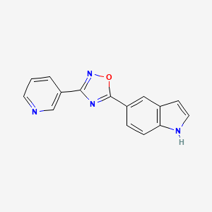 5-(1H-indol-5-yl)-3-(pyridin-3-yl)-1,2,4-oxadiazole