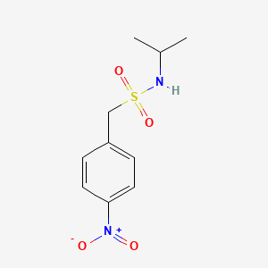 molecular formula C10H14N2O4S B8722635 N-(1-Methylethyl)-4-nitrobenzenemethanesulphonamide 