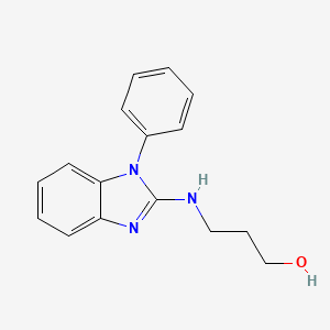 3-[(1-Phenyl-1H-benzimidazol-2-yl)amino]propan-1-ol