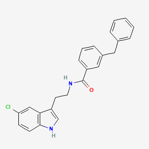 Benzamide, N-[2-(5-chloro-1H-indol-3-yl)ethyl]-3-(phenylmethyl)-