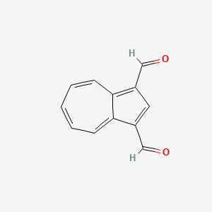 molecular formula C12H8O2 B8722848 1,3-Azulenedicarboxaldehyde CAS No. 38337-21-2