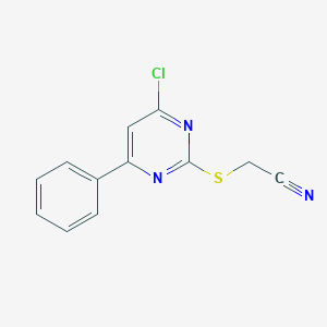 Acetonitrile, [(4-chloro-6-phenyl-2-pyrimidinyl)thio]-