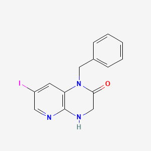 1-Benzyl-7-iodo-3,4-dihydropyrido[2,3-b]pyrazin-2(1H)-one
