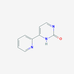 molecular formula C9H7N3O B8722951 6-pyridin-2-yl-1H-pyrimidin-2-one 