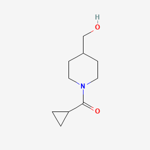 molecular formula C10H17NO2 B8723037 Cyclopropyl-(4-hydroxymethyl-piperidin-1-yl)-methanone 