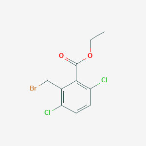 molecular formula C10H9BrCl2O2 B8723153 Ethyl 2-(bromomethyl)-3,6-dichlorobenzoate 