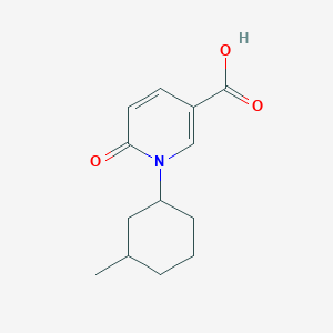 1-(3-Methylcyclohexyl)-6-oxo-1,6-dihydropyridine-3-carboxylic acid