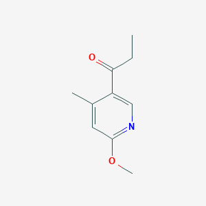 1-(6-Methoxy-4-methyl-pyridin-3-yl)-propan-1-one