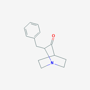 molecular formula C14H17NO B8723181 2-Benzyl-1-azabicyclo[2.2.2]octan-3-one CAS No. 28281-22-3