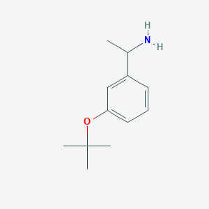 Benzenemethanamine, 3-(1,1-dimethylethoxy)-alpha-methyl-, (alphaR)-