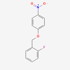 molecular formula C13H10FNO3 B8723246 1-Fluoro-2-[(4-nitrophenoxy)methyl]benzene CAS No. 891-75-8