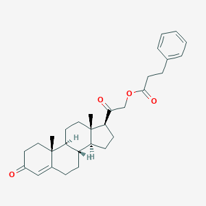molecular formula C30H38O4 B087233 Desoxycorticosterone phenylpropionate CAS No. 14007-50-2