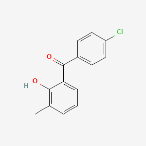 (4-Chlorophenyl)(2-hydroxy-3-methylphenyl)methanone