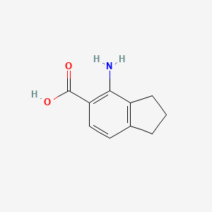 molecular formula C10H11NO2 B8723480 4-Aminoindane-5-carboxylic Acid 