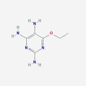 molecular formula C6H11N5O B8723510 6-Ethoxypyrimidine-2,4,5-triamine CAS No. 98945-34-7