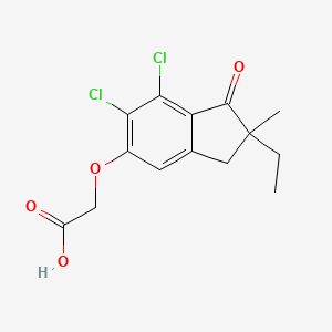 6,7-Dichloro-2-ethyl-2-methyl-1-oxo-5-indanyloxyacetic acid