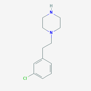 molecular formula C12H17ClN2 B8723738 1-[2-(3-Chlorophenyl)-ethyl]piperazine 