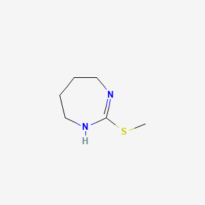 molecular formula C6H12N2S B8723741 2-(methylthio)-4,5,6,7-tetrahydro-1H-1,3-diazepine CAS No. 3358-41-6