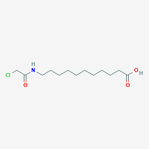 molecular formula C13H24ClNO3 B8723753 11-[(2-Chloroacetyl)amino]undecanoic acid CAS No. 65332-02-7