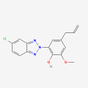 molecular formula C16H14ClN3O2 B8723757 4-allyl-2-(5-chloro-2H-benzo[1,2,3]triazol-2-yl)-6-Methoxy-phenol 