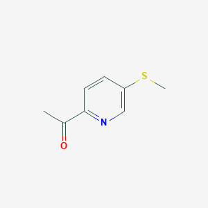 molecular formula C8H9NOS B8723768 1-(5-(Methylthio)pyridin-2-yl)ethanone 