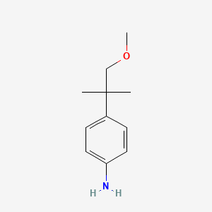molecular formula C11H17NO B8723789 4-(2-Methoxy-1,1-dimethyl-ethyl)-phenylamine 