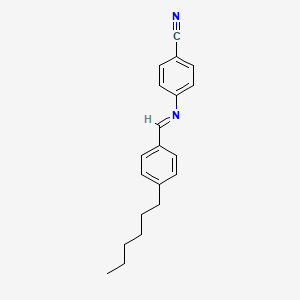 molecular formula C20H22N2 B8723796 Benzonitrile, 4-[[(4-hexylphenyl)methylene]amino]- CAS No. 38690-78-7