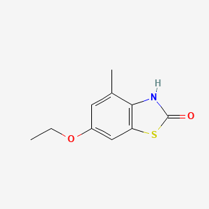 molecular formula C10H11NO2S B8723798 2(3H)-Benzothiazolone, 6-ethoxy-4-methyl- CAS No. 99161-62-3