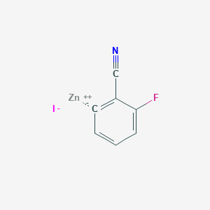 molecular formula C7H3FINZn B8723804 (2-cyano-3-fluorophenyl)zinc(II) iodide 