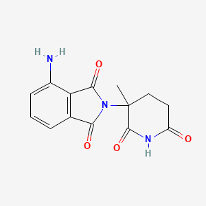 molecular formula C14H13N3O4 B8723813 4-Amino-2-(3-methyl-2,6-dioxo-piperidin-3-yl)-isoindole-1,3-dione 
