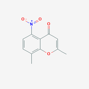 molecular formula C11H9NO4 B8723819 2,8-Dimethyl-5-nitro-4H-chromen-4-one CAS No. 921609-23-6
