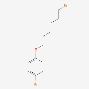 molecular formula C12H16Br2O B8723829 1-Bromo-4-(6-bromohexyloxy)benzene 