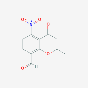 2-Methyl-5-nitro-4-oxo-4H-chromene-8-carbaldehyde