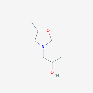 molecular formula C7H15NO2 B8723880 5,alpha-Dimethyloxazolidine-3-ethanol CAS No. 21838-80-2