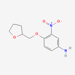 3-Nitro-4-[(oxolan-2-yl)methoxy]aniline