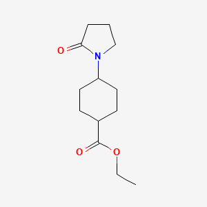 Ethyl 4-(2-oxopyrrolidin-1-yl)cyclohexane-1-carboxylate