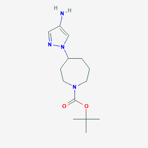 tert-butyl 4-(4-amino-1H-pyrazol-1-yl)azepane-1-carboxylate