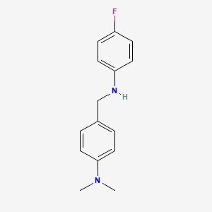 molecular formula C15H17FN2 B8723929 N4,N4-DIMETHYL-N-ALPHA-(4-FLUOROPHENYL)-TOLUENE-ALPHA,4-DIAMINE CAS No. 80143-70-0