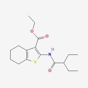Ethyl 2-[(2-ethylbutanoyl)amino]-4,5,6,7-tetrahydro-1-benzothiophene-3-carboxylate