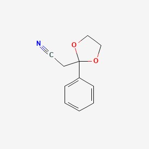 (2-Phenyl-1,3-dioxolan-2-yl)acetonitrile