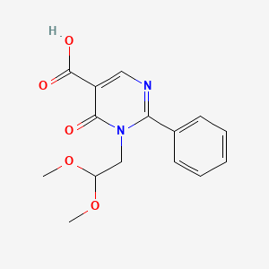 1-(2,2-Dimethoxyethyl)-6-oxo-2-phenyl-1,6-dihydropyrimidine-5-carboxylic acid