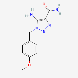 5-amino-1-(4-methoxybenzyl)-1H-1,2,3-triazole-4-carboxamide
