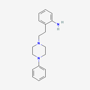 molecular formula C18H23N3 B8723993 2-(4-Phenylpiperazinylethyl)aniline CAS No. 87007-79-2