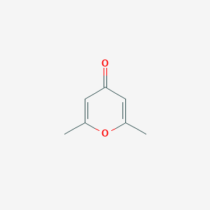 molecular formula C7H8O2 B087240 2,6-Dimethyl-4H-pyran-4-one CAS No. 1004-36-0