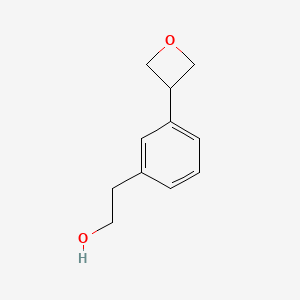molecular formula C11H14O2 B8724002 2-(3-Oxetan-3-yl-phenyl)-ethanol 